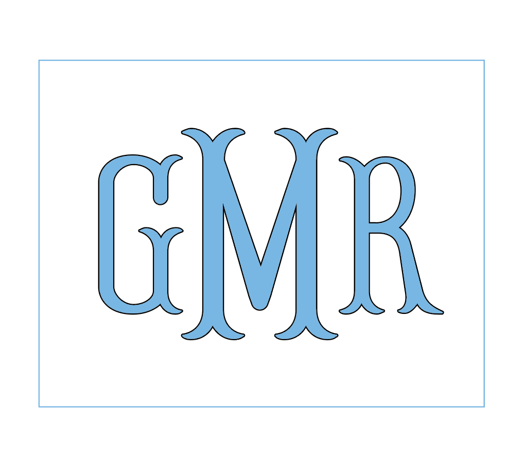 Monogramed Baby Bibs