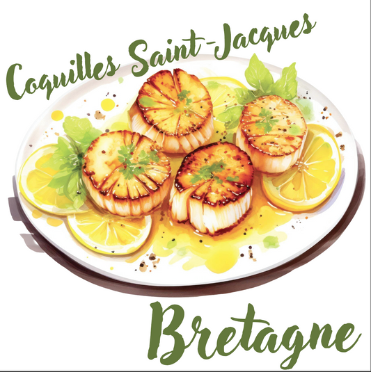 Epicurean Collection - Scallops: Brittany, France