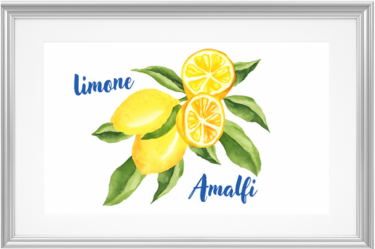 Amalfi Lemons: Premium Matte Paper Poster 30x40 cm / 12x16″