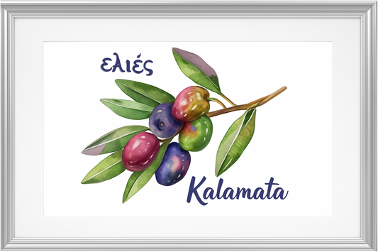 Kalamata Olives: Premium Matte Paper Poster 30x40 cm / 12x16″