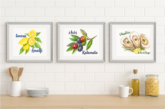 Oysters from Côte d'Argent, France: Premium Matte Paper Poster 30x40 cm / 12x16″