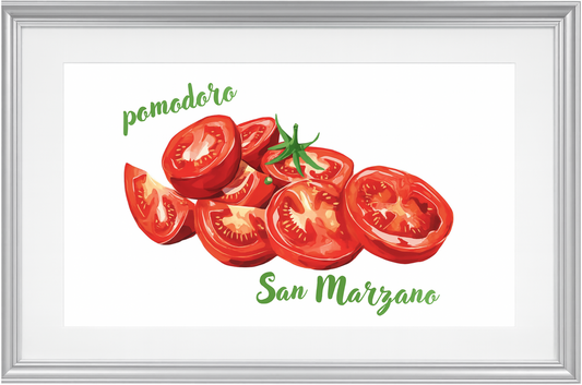 San Marzano Tomatoes: Premium Matte Paper Poster 30x40 cm / 12x16″