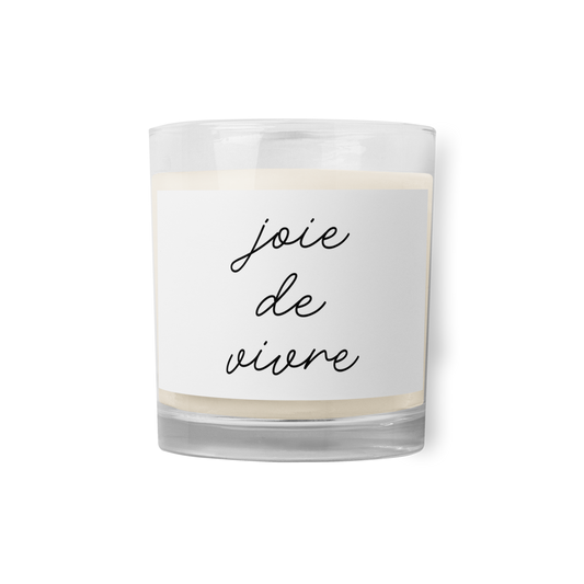 "Joy of Life" Glass Jar Soy Wax Candle